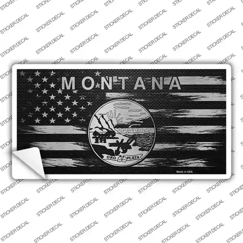 Montana Carbon Fiber Novelty Sticker Decal