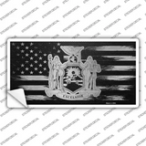 New York Carbon Fiber Novelty Sticker Decal