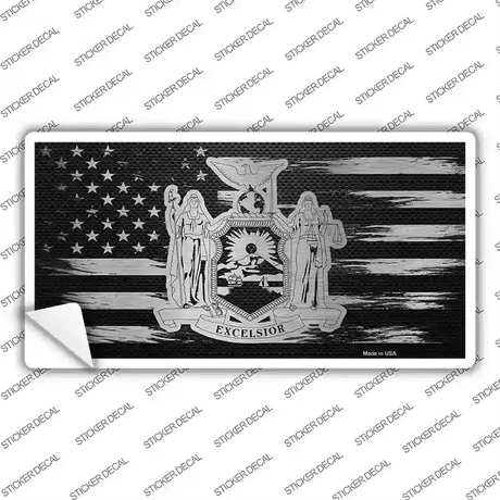 New York Carbon Fiber Novelty Sticker Decal