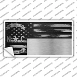 North Carolina Carbon Fiber Novelty Sticker Decal