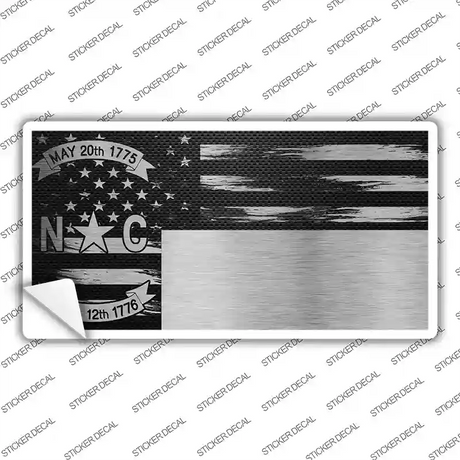 North Carolina Carbon Fiber Novelty Sticker Decal