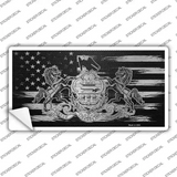 Pennsylvania Carbon Fiber Novelty Sticker Decal