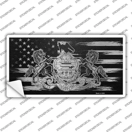Pennsylvania Carbon Fiber Novelty Sticker Decal