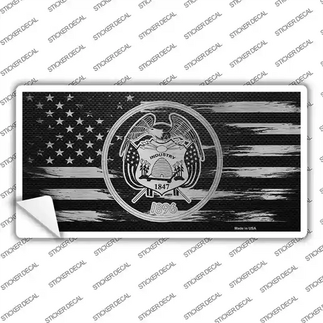 Utah Carbon Fiber Novelty Sticker Decal