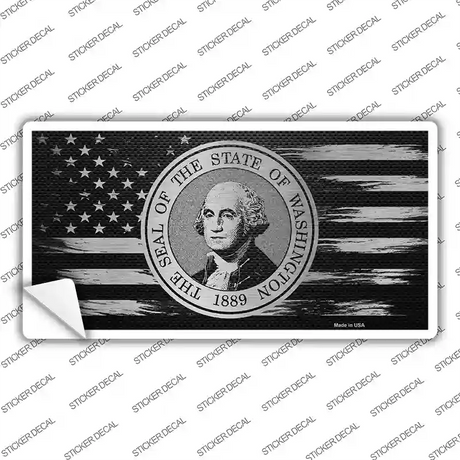Washington Carbon Fiber Novelty Sticker Decal