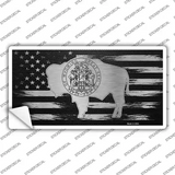 Wyoming Carbon Fiber Novelty Sticker Decal