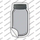 Gray Novelty Mason Jar Sticker Decal