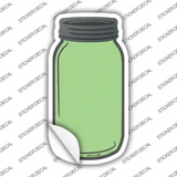 Lime Green Novelty Mason Jar Sticker Decal