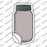 Tan Novelty Mason Jar Sticker Decal
