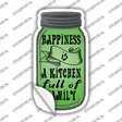 Happiness Full Kitchen Novelty Mason Jar Sticker Decal