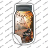 Fall Grateful And Blessed Novelty Mason Jar Sticker Decal
