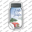 Hello Winter Novelty Mason Jar Sticker Decal