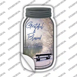 Winter Grateful And Blessed Novelty Mason Jar Sticker Decal
