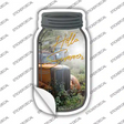 Hello Summer Novelty Mason Jar Sticker Decal