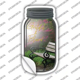 Spring Grateful And Blessed Novelty Mason Jar Sticker Decal