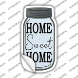 Home Sweet Home Gray Novelty Mason Jar Sticker Decal
