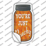 Just Peachy Novelty Mason Jar Sticker Decal