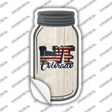 Love Colorado Silhouette Novelty Mason Jar Sticker Decal