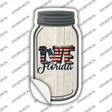 Love Florida Silhouette Novelty Mason Jar Sticker Decal