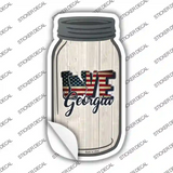 Love Georgia Silhouette Novelty Mason Jar Sticker Decal