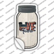 Love Iowa Silhouette Novelty Mason Jar Sticker Decal