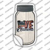 Love OKlahoma Silhouette Novelty Mason Jar Sticker Decal