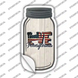 Love Pennsylvania Silhouette Novelty Mason Jar Sticker Decal