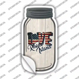 Love Rhode Island Silhouette Novelty Mason Jar Sticker Decal