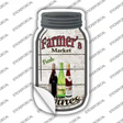 Wines Farmers Market Novelty Mason Jar Sticker Decal
