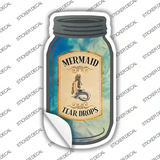 Mermaid Tear Drops Novelty Mason Jar Sticker Decal