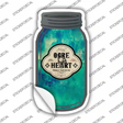 Ogre Heart Novelty Mason Jar Sticker Decal