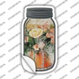 White Rose Watercolor Novelty Mason Jar Sticker Decal