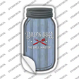 Dad Grill Master Novelty Mason Jar Sticker Decal
