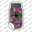 Spider Veins Pink Green Novelty Mason Jar Sticker Decal