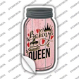 Baking Queen Novelty Mason Jar Sticker Decal