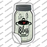 Bless Kitchen Pot Novelty Mason Jar Sticker Decal