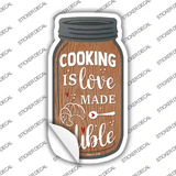 Cooking Edible Love Novelty Mason Jar Sticker Decal