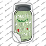 Fork It Get Takeout Novelty Mason Jar Sticker Decal