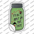 All About Taste Green Novelty Mason Jar Sticker Decal