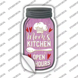 Moms Kitchen 24 Hours Novelty Mason Jar Sticker Decal