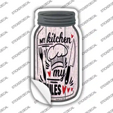 My Kitchen My Rules Chef Novelty Mason Jar Sticker Decal
