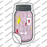Queen Cooks Here Novelty Mason Jar Sticker Decal