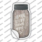 Earn Brownie Points Novelty Mason Jar Sticker Decal