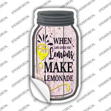 Lemons Make Lemonade Novelty Mason Jar Sticker Decal