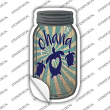 Ohana Sea Turtle Novelty Mason Jar Sticker Decal