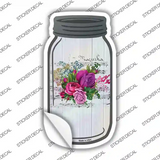 Roses With Music Novelty Mason Jar Sticker Decal