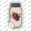 Red Bouquet With Notes Novelty Mason Jar Sticker Decal