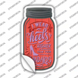 Heels Higher Than Your Standards Novelty Mason Jar Sticker Decal