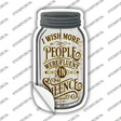 Fluent In Silence Novelty Mason Jar Sticker Decal