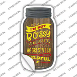 Just Aggresively Helpful Novelty Mason Jar Sticker Decal